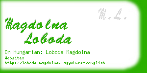 magdolna loboda business card